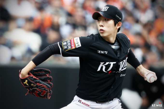 프로야구 KT 위즈 좌완 선발 오원석. (사진=KT 위즈 제공)