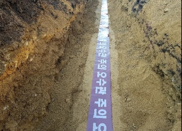 용인특례시에서 진행 중인 하수관로 신설 공사 모습. (사진=용인시 제공)