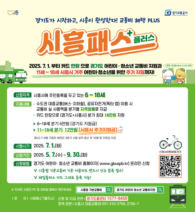 시흥패스 플러스 홍보물. (사진=시흥시 제공)