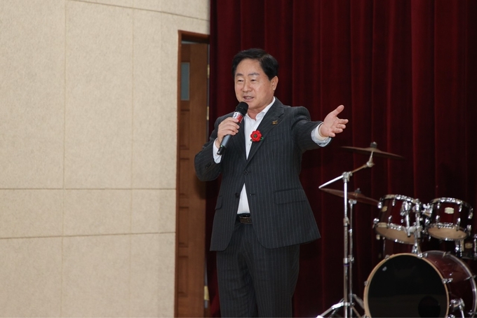 주광덕 시장이 인사말을 하고 있다. (사진=남양주시 제공)
