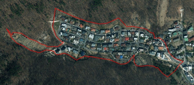 2025년도 지적재조사 사업대상지인 아치울1지구에 대해 지적재조사사업지구로 지정·고시됐다. (사진=구리시 제공)