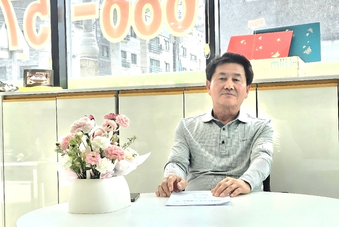 송제은 평택당진항 친수공간 되찾기 공동대응 연합회장. (사진=박희범 기자)