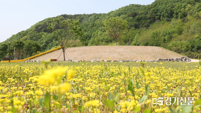  금광호수 수석정 수변화원 모습. (사진=안성시 제공)