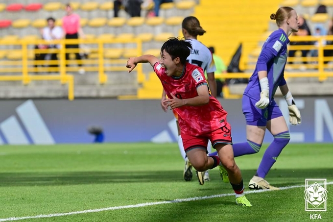 2024 FIFA 여자 U-20 월드컵 당시 박수정. (사진=대한축구협회 제공)