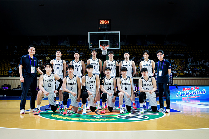 남자 농구대표팀 단체사진. (사진=대한민국농구협회 제공)