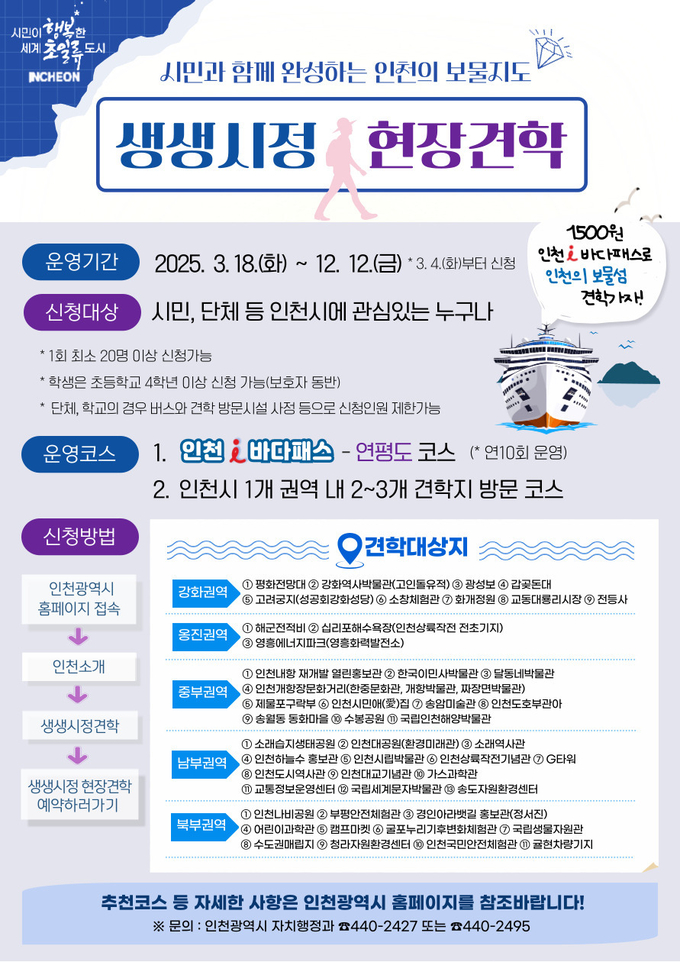 생생시정 현장견학 포스터. ( 사진 = 인천시 제공 )