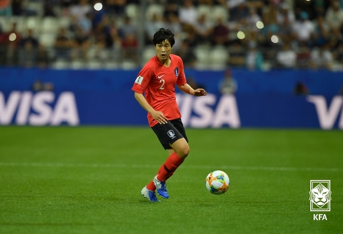 2019 여자월드컵 당시 이은미(수원FC 위민). (사진=대한축구협회 제공)