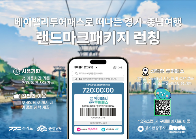 베이밸리투어패스 랜드마크 패키지 상품 안내물. (사진=경기관광공사 제공)