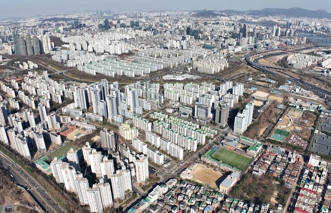 개포우성7차 재건축 단지 전경. (사진=대우건설 제공)
