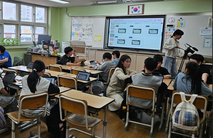성남 한 초등학교에서 수업 나눔 챌린지가 진행되고 있다. (사진=성남교육지원청 제공)