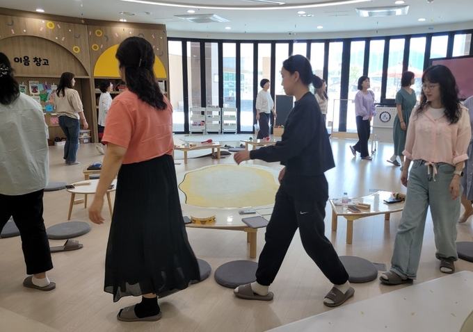 경기도교육청이 유치원 핵심 교원 80여 명을 대상으로 ‘수업 성장·나눔 워크숍’을 개최했다. (사진=경기도교육청 제공)
