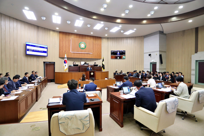 의왕시의회 제312회 제1차 정례회 제1차 본회의. (사진=의왕시의회 제공)