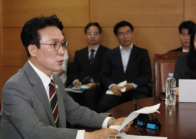 김민석 국무총리 후보자가 지난 10일 서울 종로구 통의동 청문회 준비단 사무실에서 기자간담회를 하고 있다. (사진=연합뉴스 제공)