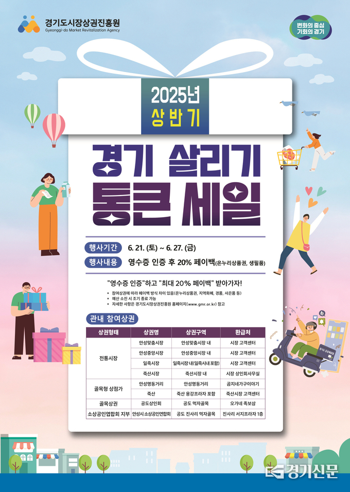  경기 살리기 통큰 세일 포스터. (사진=안성시 제공)