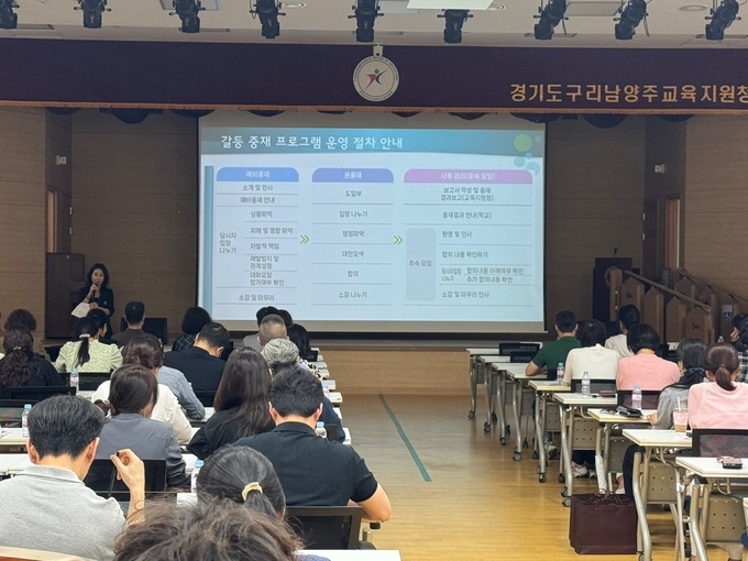 ‘2025 구리남양주 교육지원청 화해중재 지원단 역량 강화 연수’ (사진=구리남양주교육지원청 제공)