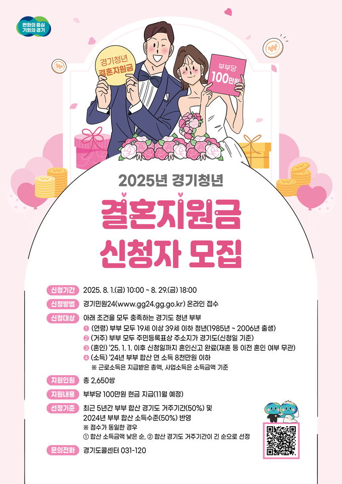 경기청년 결혼지원사업 홍보물. (사진=경기도 제공)