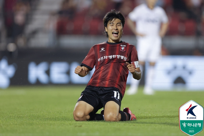 K리그2 부천FC1995 박창준. (사진=한국프로축구연맹 제공)