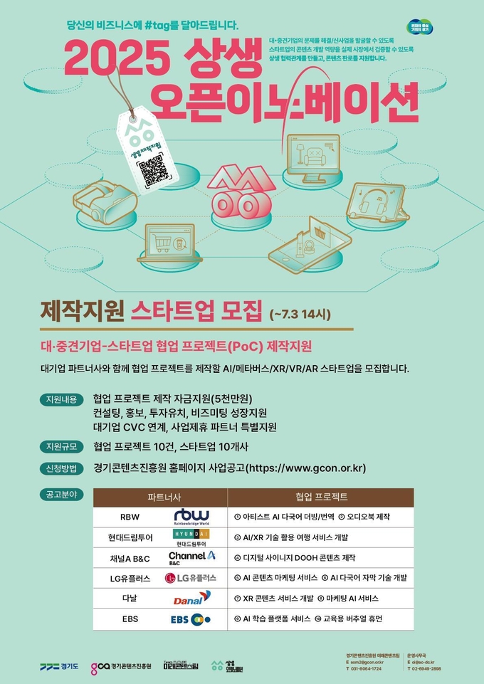 2025년 상생 오픈이노베이션 홍보물. (사진=경기도 제공)