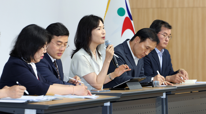 지난 18일 경기도교육청 남부청사에서 AI 서논술형 평가 시스템 발표 브리핑이 진행되고 있다. (사진=경기도교육청 제공)