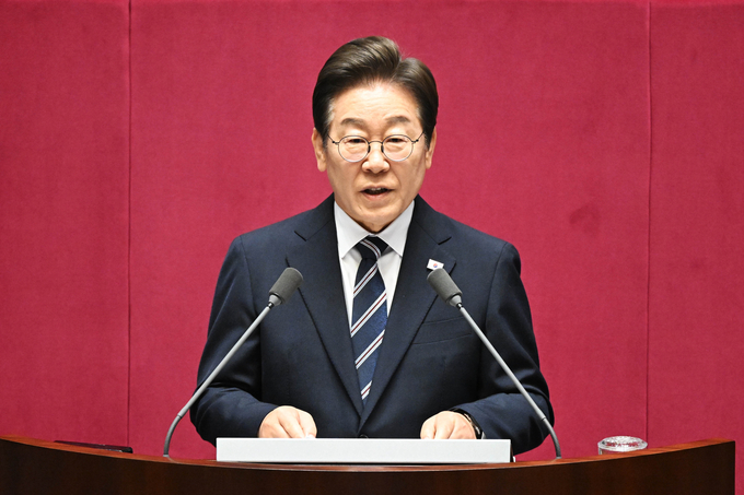 이재명 대통령이 26일 국회 본회의장에서 시정연설을 하고 있다. (사진=연합뉴스)