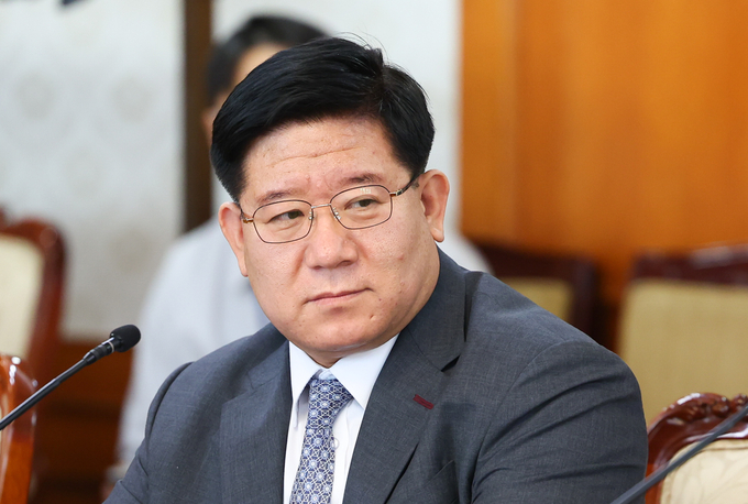  지난 26일 이호영 경찰청장 직무대행이 정부서울청사에서 열린 2차 공명선거 관계장관 회의에 참석하고 있다. (사진=연합뉴스)