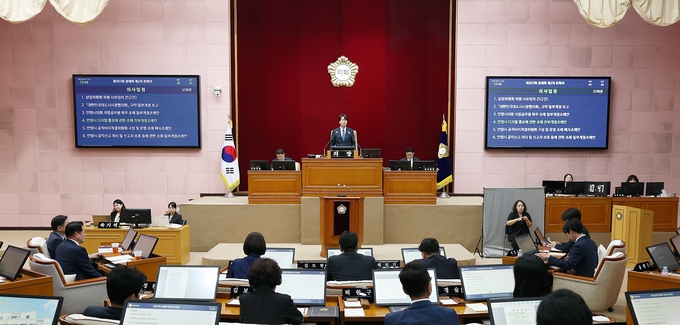 안양시의회 본회의장. (사진=안양시의회 제공)