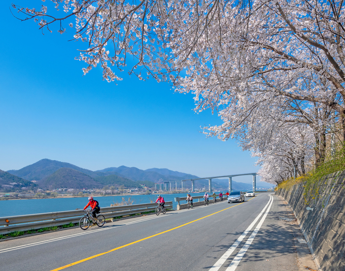 북한강변 자전거길. (사진=양평군 제공)