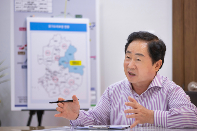 주광덕 시장이 "시민 수요에 부합하는 특색있는 공원 조성을 위해 시민 의견을 적극 반영해 나가겠다”고 말했다. (사진=남양주시 제공)