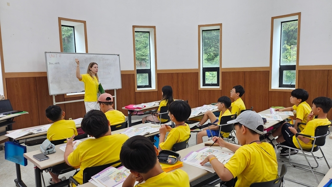 군포시청소년수련원 여름방학 청소년 영어캠프 운영모습 (사진=군포시 제공)