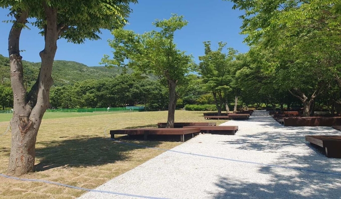 시설 정비를 마무리한 용인자연휴양림 모습. (사진=용인시 제공)