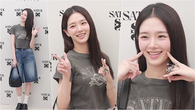 [영상] 박규영, 데님 버뮤다 팬츠도 러블리하게 ‘사복 장인 등극’