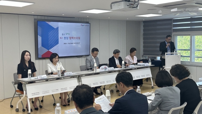 10일 경기도교육청은 양주 남문중학교 현장 브리핑을 통해 '경기 IB학교'의 체계도를 제시하고 지난해보다 확장된 '5S+ 추진 전략'을 수립한다고 밝혔다. (사진=박민정 기자)