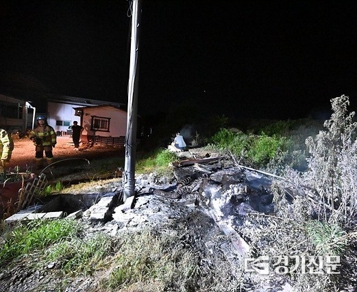 안성 미양면 농장 화재 현장. (사진=안성소방서 제공)