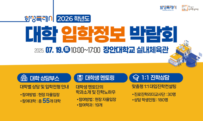 2026학년도 대학입학정보박람회’ 안내 포스터. (사진=화성시인재육성재단 제공)