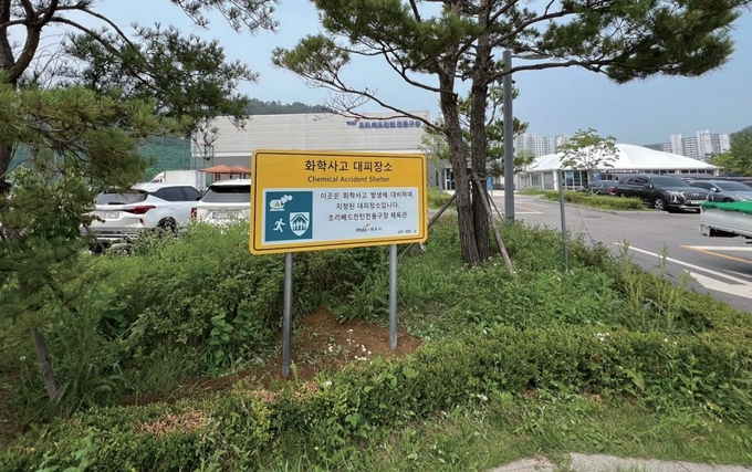 파주시가 화학사고 대피장소 7곳을 추가로 지정하면서 파주시에는 총 14곳의 대피시설이 마련됐다. 사진은 이번에 지정된 조리실내배드민턴장 전경. (사진=파주시 제공)<br>
