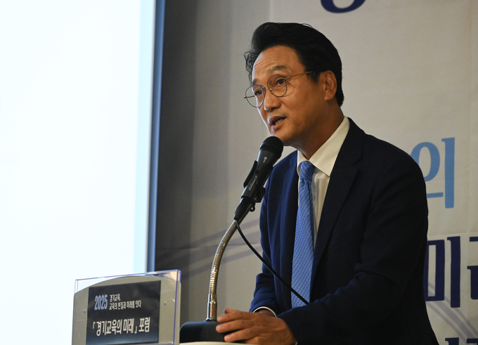 안민석 명지대학교 석좌교수(제21대 대선 이재명 후보 직속 미래교육자치위원장)가 패널로 지정토론에 참여하고 있다. (사진=옥지훈 기자)