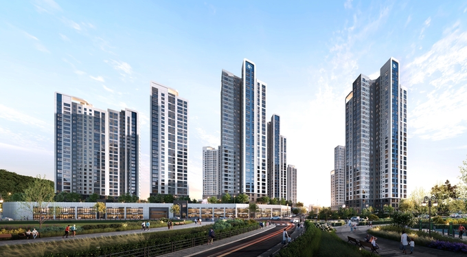 명장2구역 재개발 정비사업 투시도. (사진=두산건설 제공)