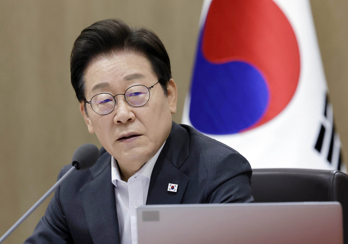 <strong> </strong>국무회의 주재하는 이재명 대통령. (사진=연합뉴스)