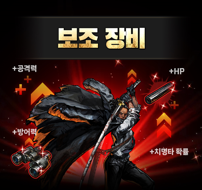 '워킹데드 올스타즈' 신규 성장 콘텐츠 '보조 장비' (사진-컴투스홀딩스 제공)