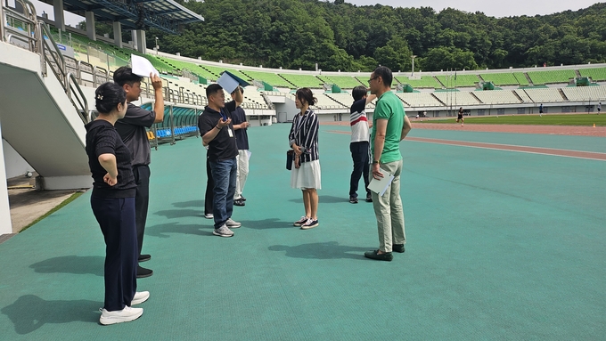 경기도장애인생활체육대회 안전점검 진행. (사진=경기도장애인체육회 제공)