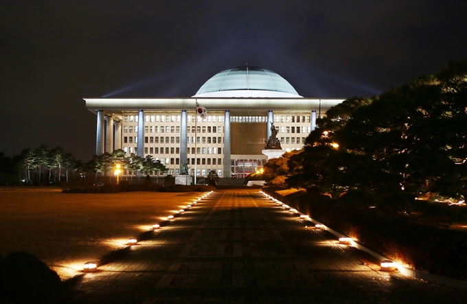 국회의사당 야경 (사진=국회 제공)