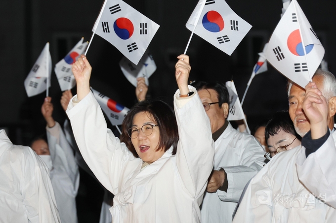 광복 80주년 기념 안성 4・1독립항쟁 재현행사에서 만세삼참 모습. (사진=안성시 제공)