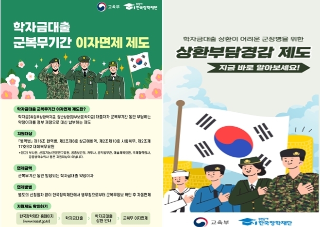 전국 병역판정검사소서 ‘군 복무 학자금대출 이자면제’ 제도 홍보…한국장학재단-병무청 협력