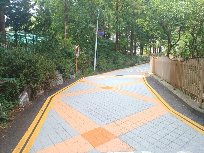 심곡초 일원 등하교 보행자우선도로. (사진=용인시 제공)