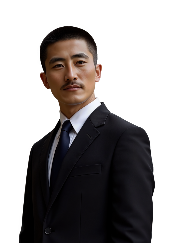 AI로 만든 정장 입은 김세환 선생. (사진=수원시 제공)