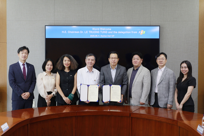 가천대-베트남 FPT대 MOU 체결 기념사진. (사진=가천대 제공)