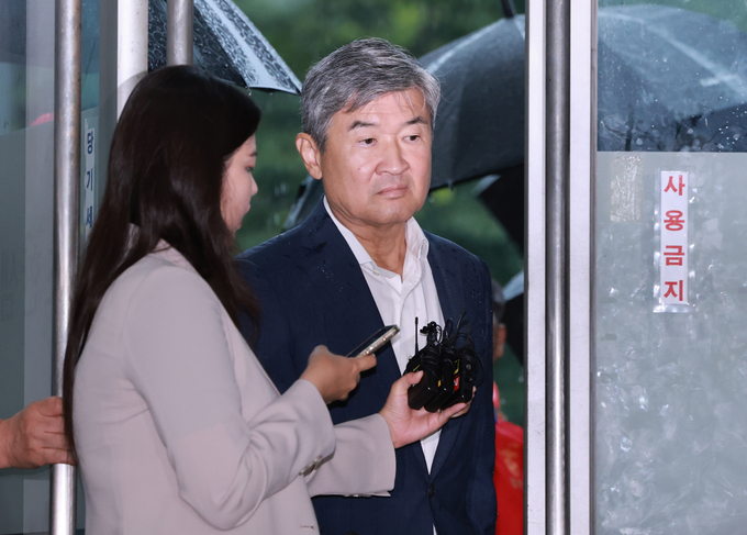  13일 조태용 전 국가안보실장이 채 상병 순직사건 외압 의혹을 수사하는 이명현 특별검사팀에 출석했다. (사진=연합뉴스)