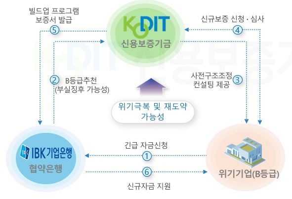 빌드업 프로그램 연계지원 구조도. (사진=신보 제공)