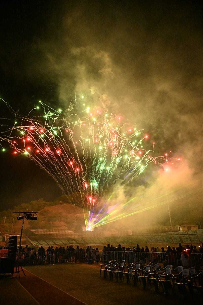 2024년 청소년 별자리 과학 축제 불꽃놀이. (사진=동두천시 제공)