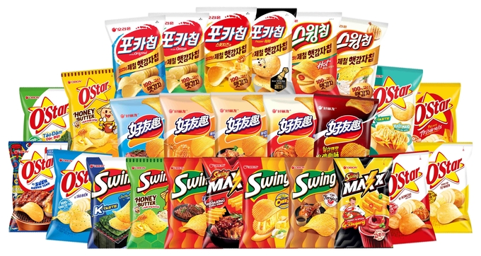 오리온 글로벌 생감자 스낵. (사진=오리온 제공)